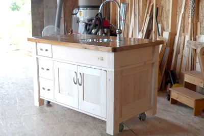 Kitchen furniture made of wood