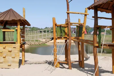 Wooden playgrounds for children